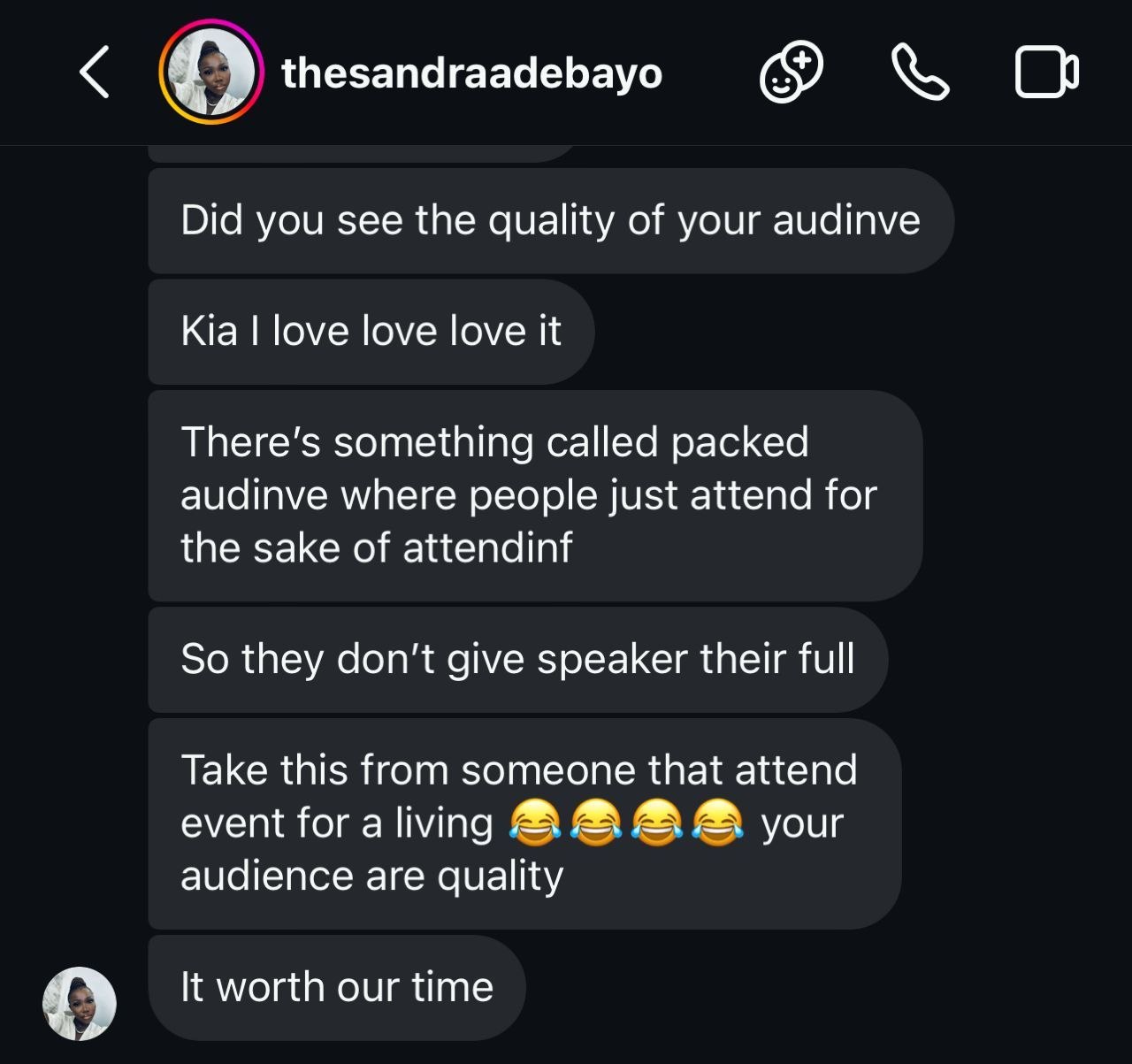 Review from a past Influence Corner attendee