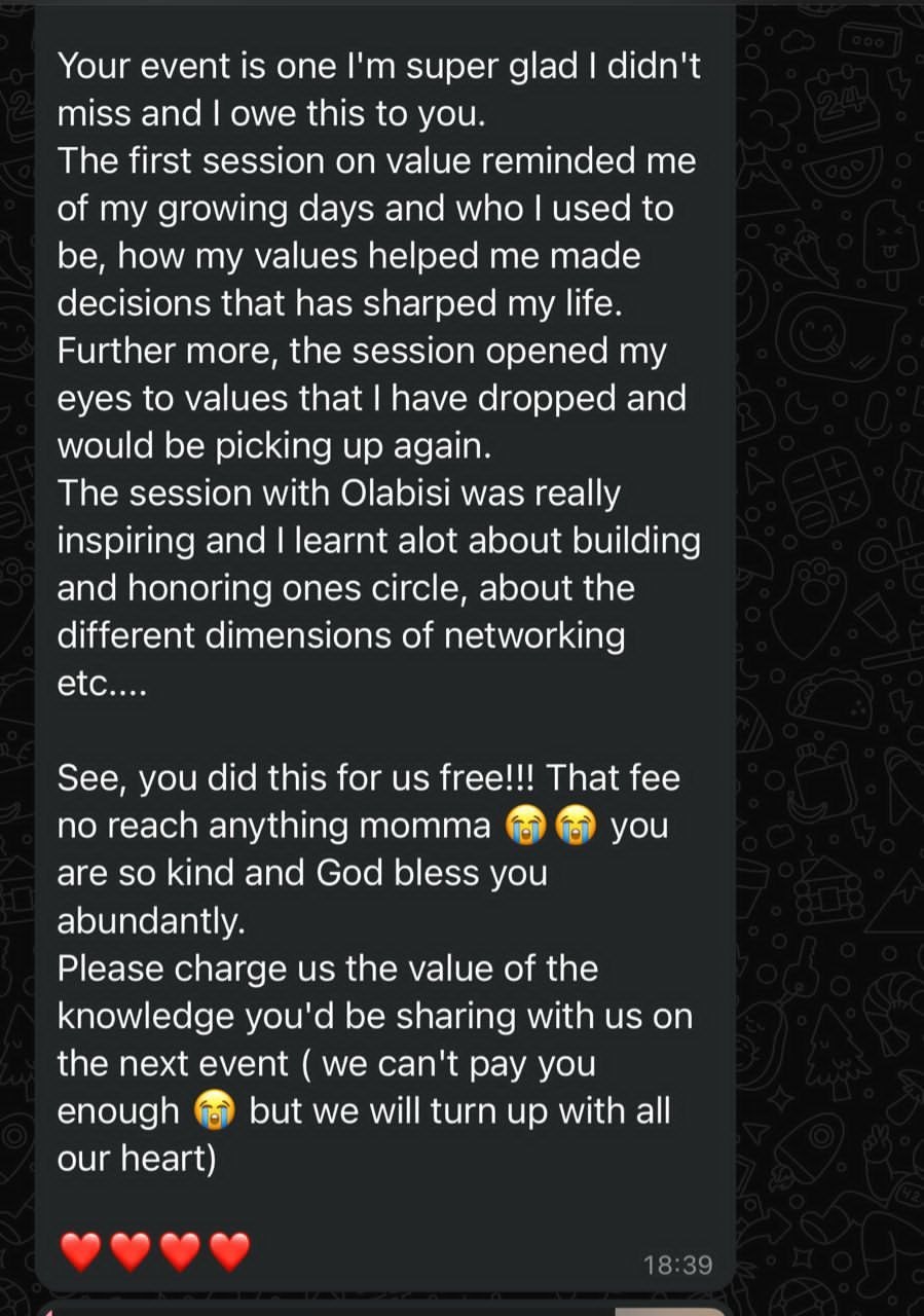 Review from a past Influence Corner attendee
